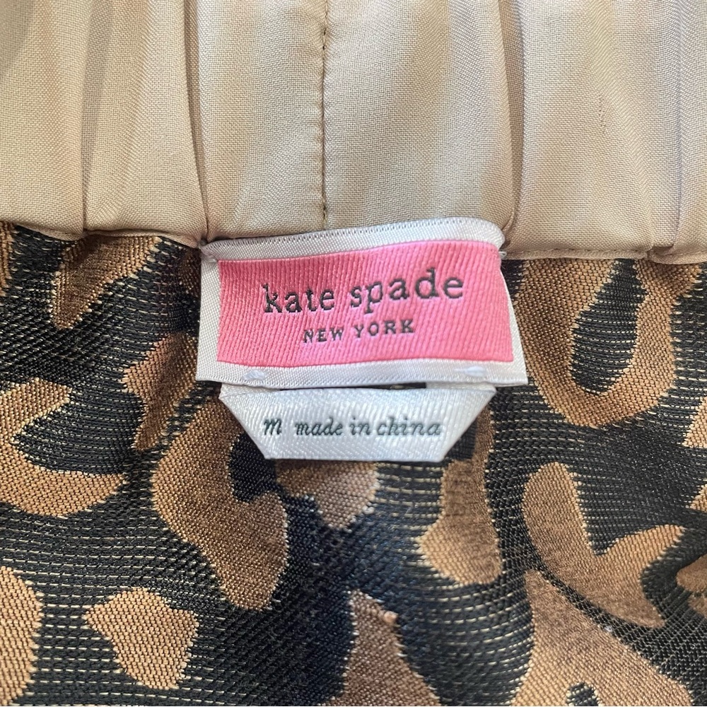 Leopard Print A-Line Midi Skirt in Brown - Picture 7 of 10